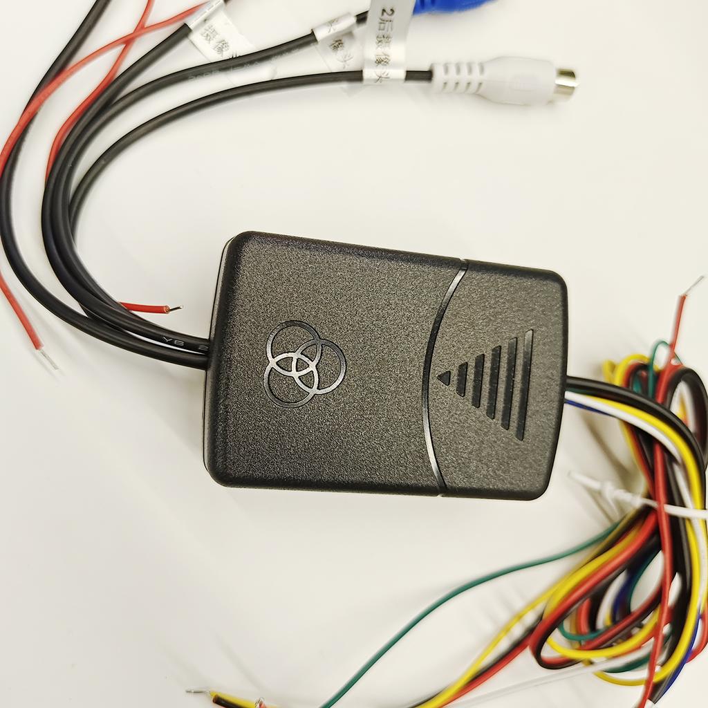 4cestný ovládací box pro autokameru 360° Panoramatický pohled Převodník zpětného obrazu Přední Zadní Levý Pravý Ovladač kamery pro mrtvý úhel auta