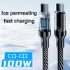 120W USB To Type C Digital Display Cable Fast Charging 100W PD Type C To Type C Cable For Iphone 16 15 Xiaomi HUAWEI Macbook iPad