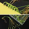 4Pcs Carp Fishing Baits Hook Lure Fish Bait Luminous with Spring Feeder Glow Beads Tackle9#