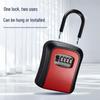 Wall-Mounted Key Lock Box for Temporary Sites with Peephole - No Drill Installation