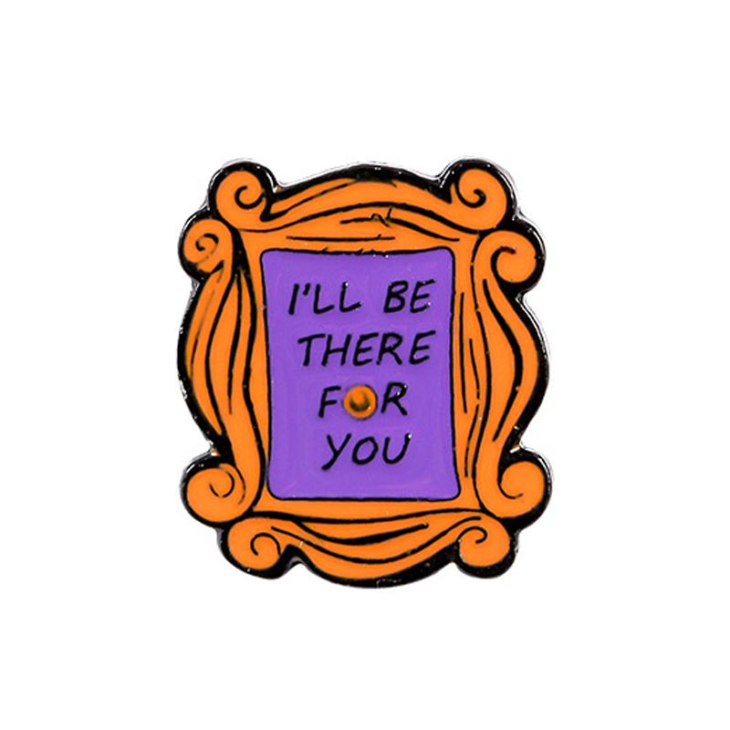 

Друзья Эмалевые значки Я буду рядом с тобой Диван Кофе Как дела Брошь-булавка Значок сериала «Ситком»