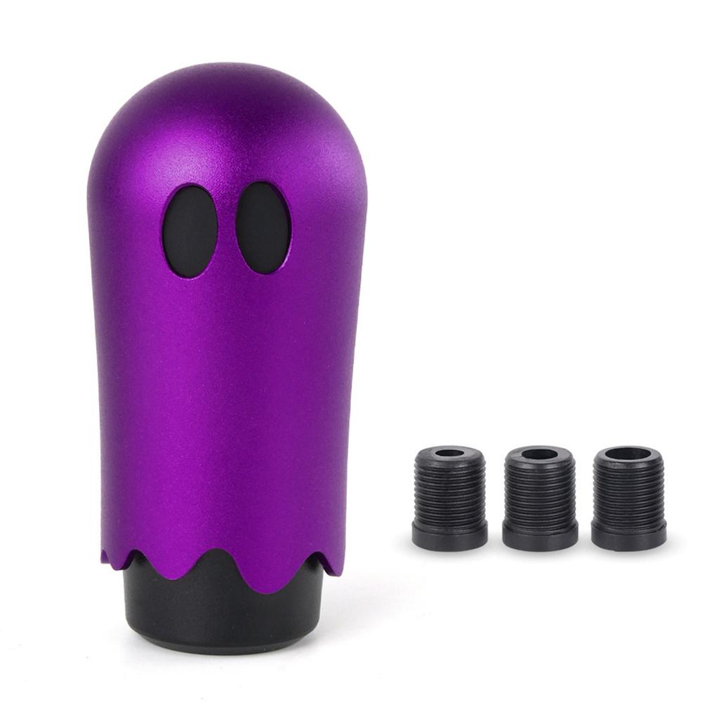 Aluminum Weighted Manual Knob Lever With 3 Threaded Adapters M8 M10 M12 X 1.25 For Vehicle Fun Cool Spooky