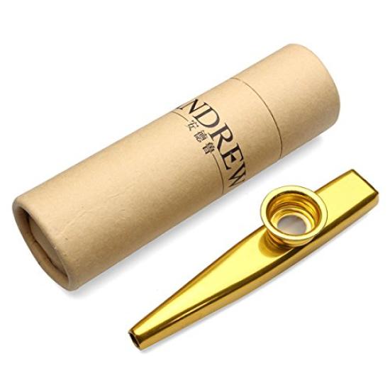 

[Gold] Andrew Metal Kazoo Ukulele Guitar Best Combination Gold