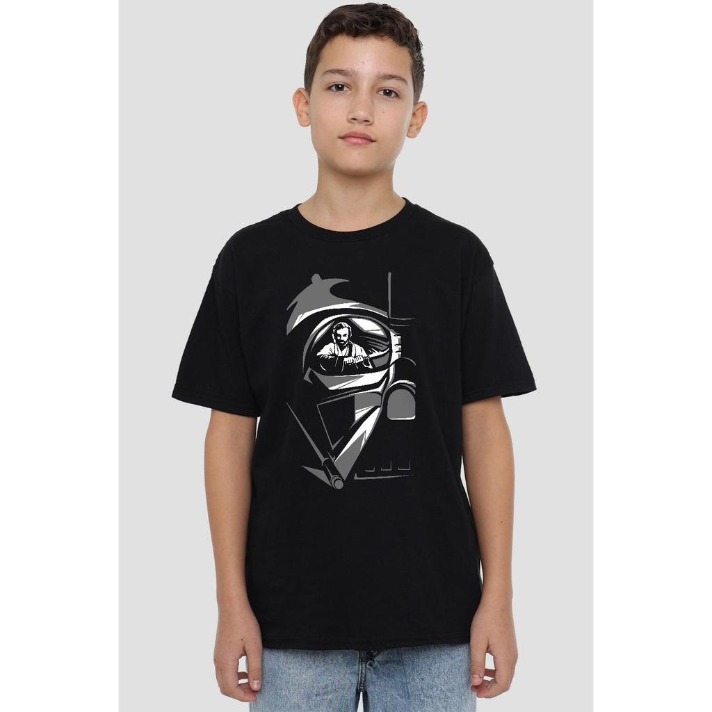 STAR WARS Dětské/dětské tričko Obi Wan Kenobi Vader Eye