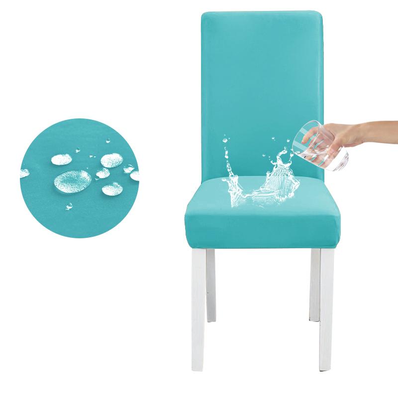 Waterproof Elastic Chair Cover for Dining Room Kitchen Wedding Hotel Banquet Restaurant Anti-dirty Seat Cover Housse De Chaise