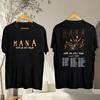 Tricou Mana Tour 2025 Tour Vivir Sin Aire, Tricou Muzică Pop Rock, Cadou Pentru Fan Tricou Unisex