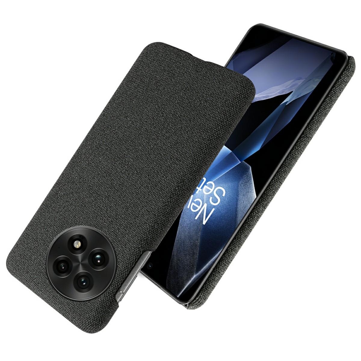 

For OnePlus 13 Case Cloth Texture Anti-Scratch Protective PC Phone Cover Red