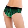 2024 Autumn Women's Christmas Green Digital Print Briefs