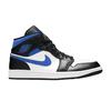1 Mid White Black Racer Blue