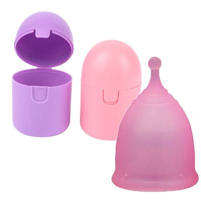 Caja de desinfección esterilizadora de copa menstrual portátil, bolsa de almacenamiento, estuche con forma de taza