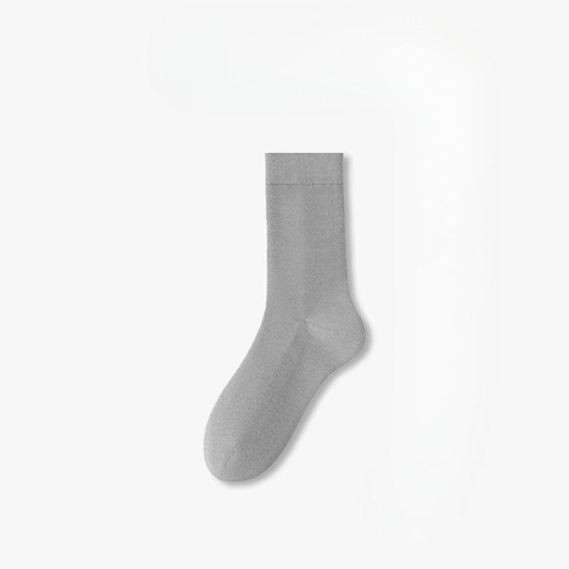 Female Spring and Autumn Pure Cotton Deodorant Boneless Moon Son Tube Stack Socks