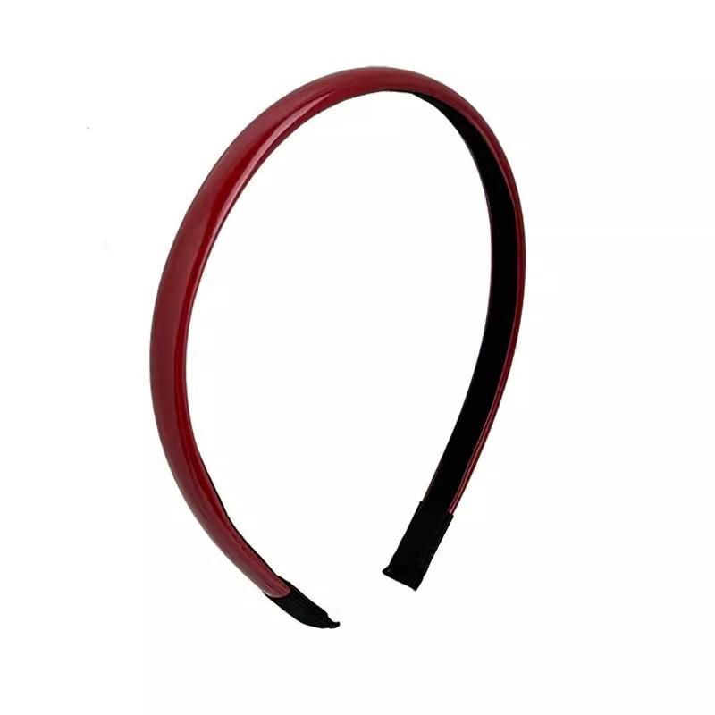 2024 Retro Hong Kong Stil Rotes Lack Stirnband: Fortschrittliches Angora Damen Haaraccessoire
