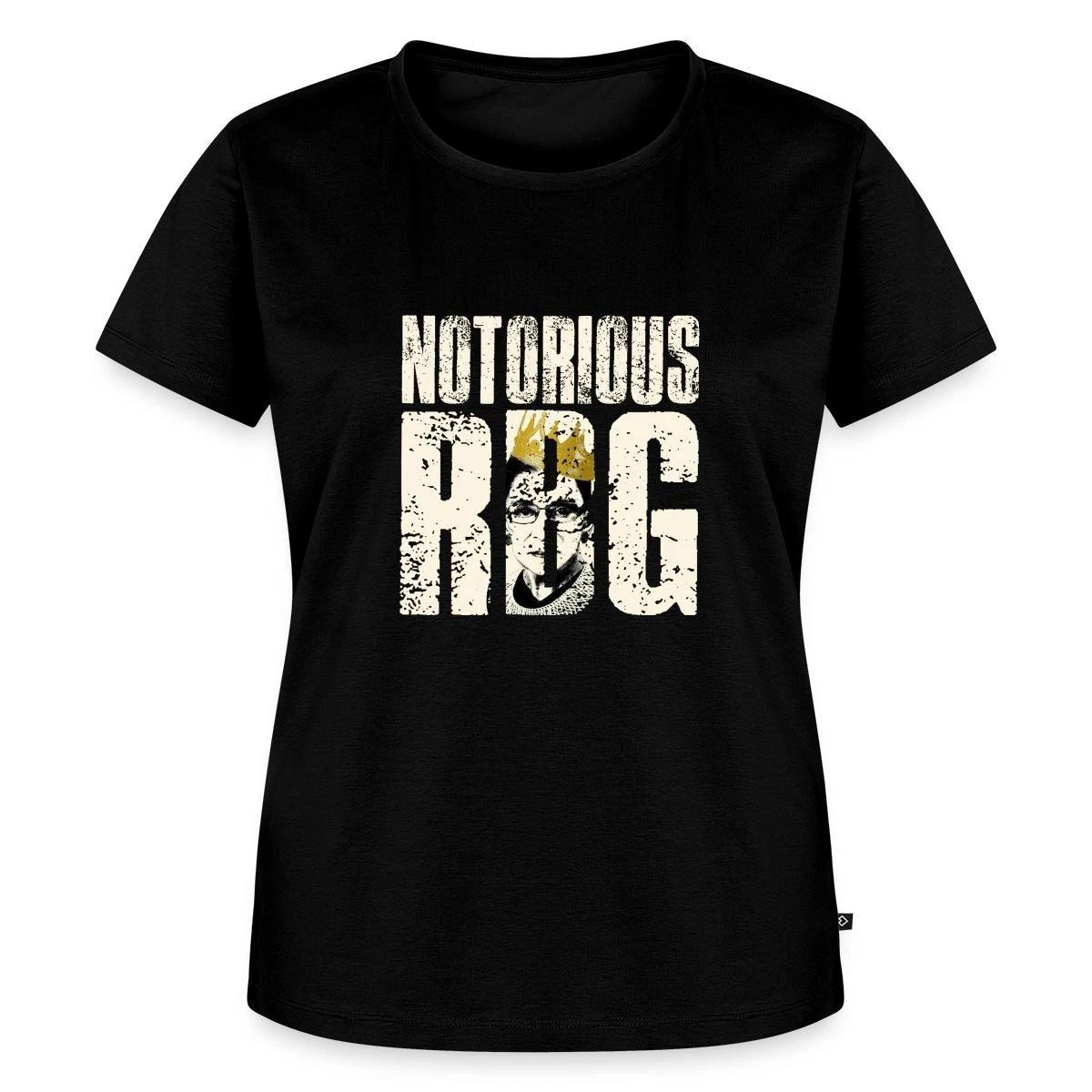 Notorious RBG Vintage Distressed Crown Women’s Premium T-Shirt XL