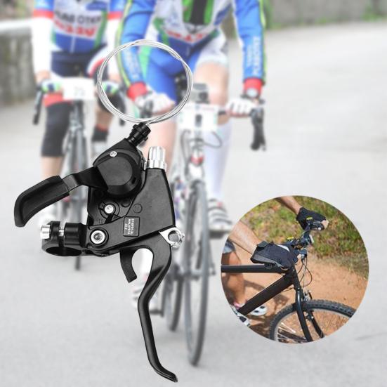 EF51-8 Thumb Shifter Trigger Handle 3x8 Speed Aluminum Alloy Ergonomic Speed Shifter for Mountain Bike