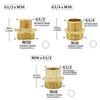 Brass G1/2 G3/4 Male Female To M30 Thread Connector Reducing Copper Fittings For Cleaning Machine Kitchen Bathroom