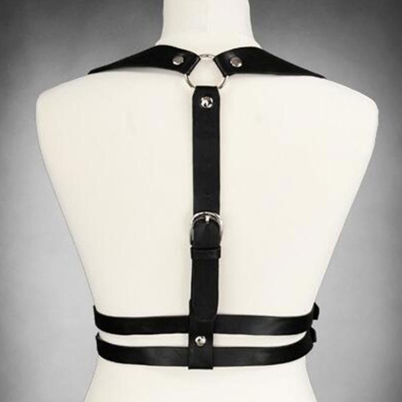 Punk-Taillengürtel Damen Halloween Leder Skinny Body Verstellbare Gürtel mit Legierungsschnalle für Party Nachtclub Taille Schlank
