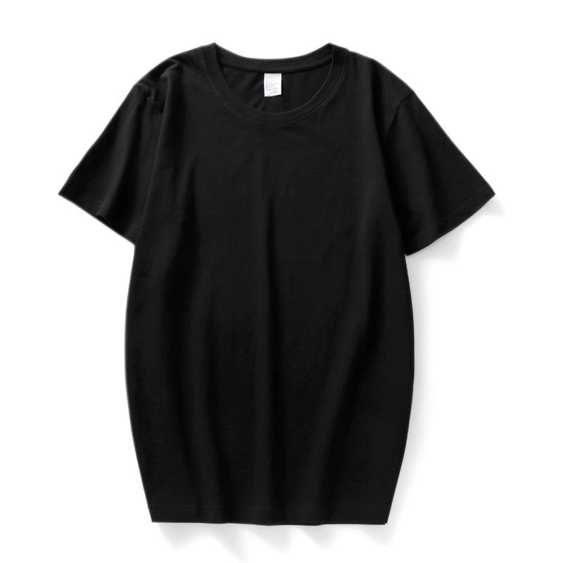 T-shirt da donna estiva in cotone traspirante T-shirt a maniche corte da coppia con collo rotondo allentato