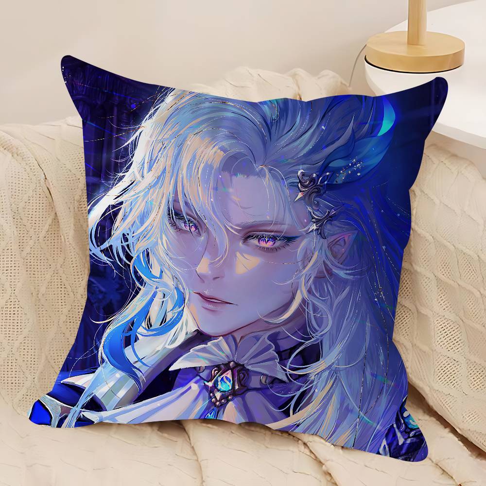 Neuvillette Genshin Impact Pillow Case Removable Washable Cushion Cover – All-Season Soft Linen