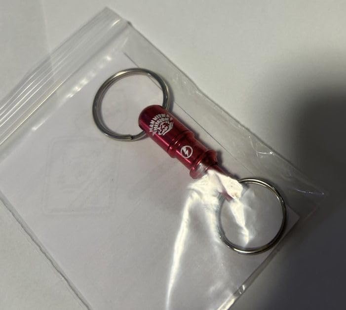 MAN WITH A MISSION Man With A Mission Merchandise Keychain Quick Release Keychain Red