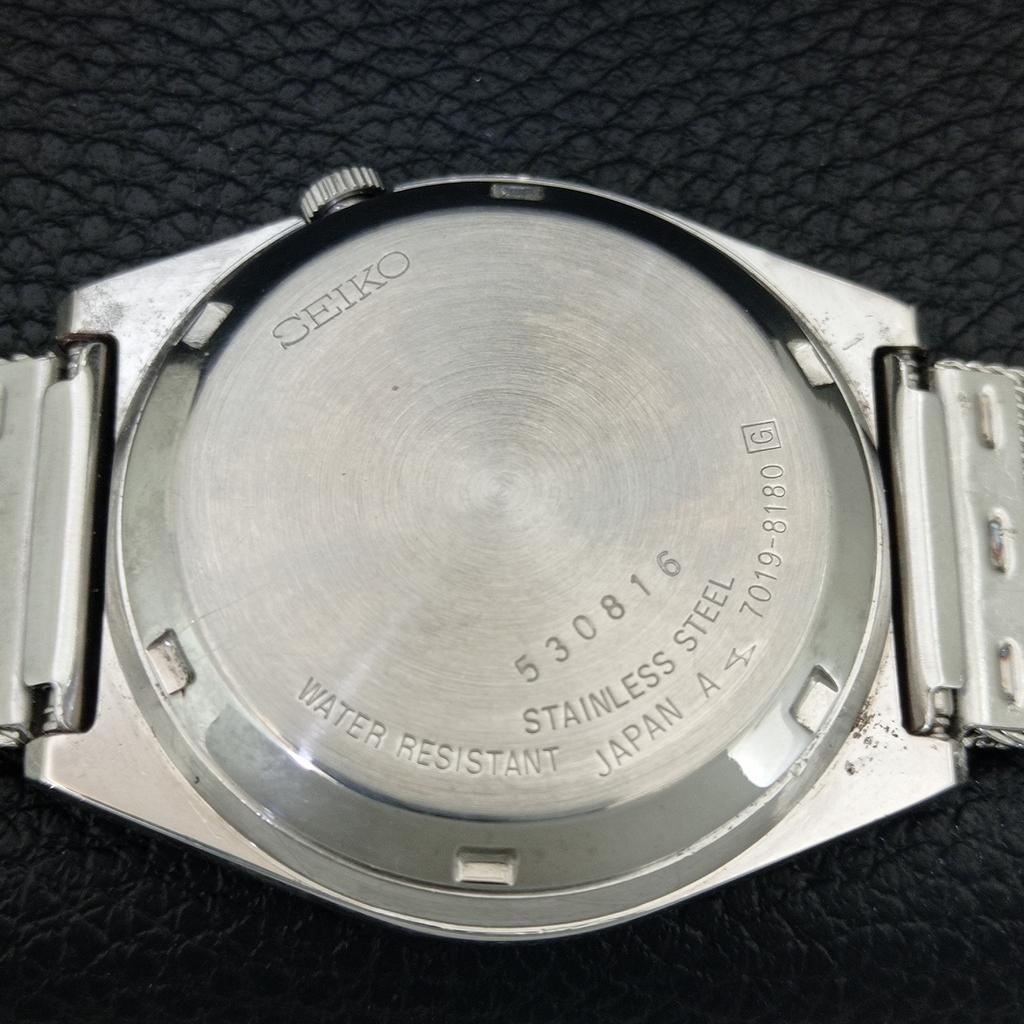 VINTAGE SEIKO 5 AUTOMATIC 7019A JAPAN MENS ORIGINAL DIAL WATCH a709163-1