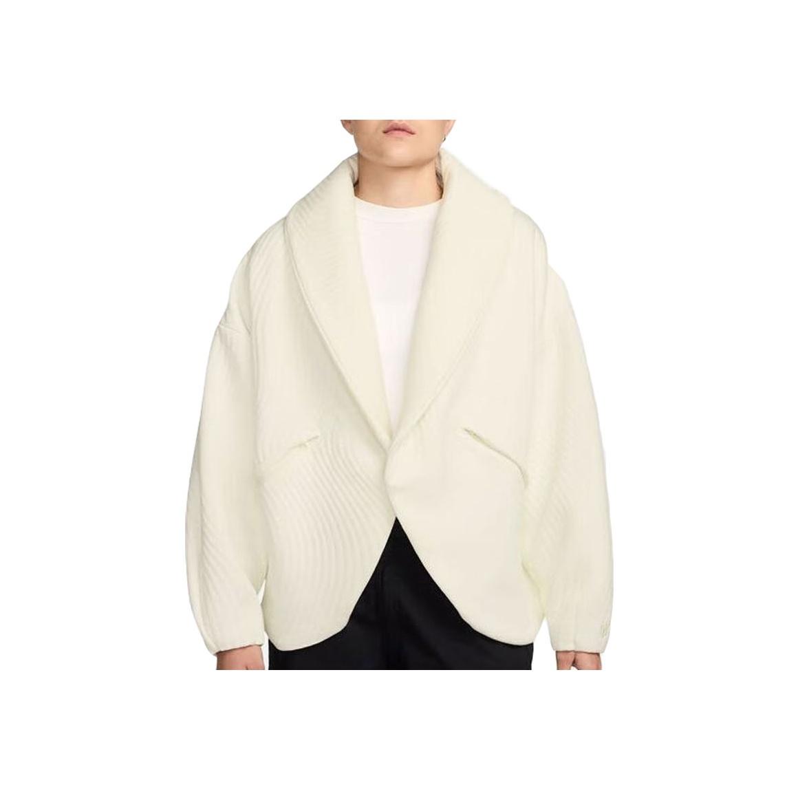 

Nike Повседневная Мода Универсальная Куртка с Длинным Рукавом Женские Куртки Молочно-Белый HF9599-133 L