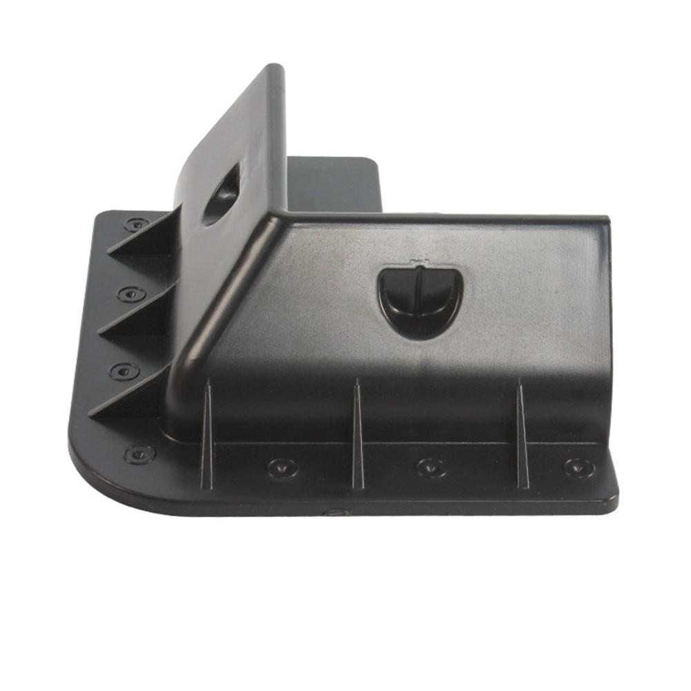 

UV Resistant Solar Panel Mounting Brackets Secure and Ventilated Design black curved angle