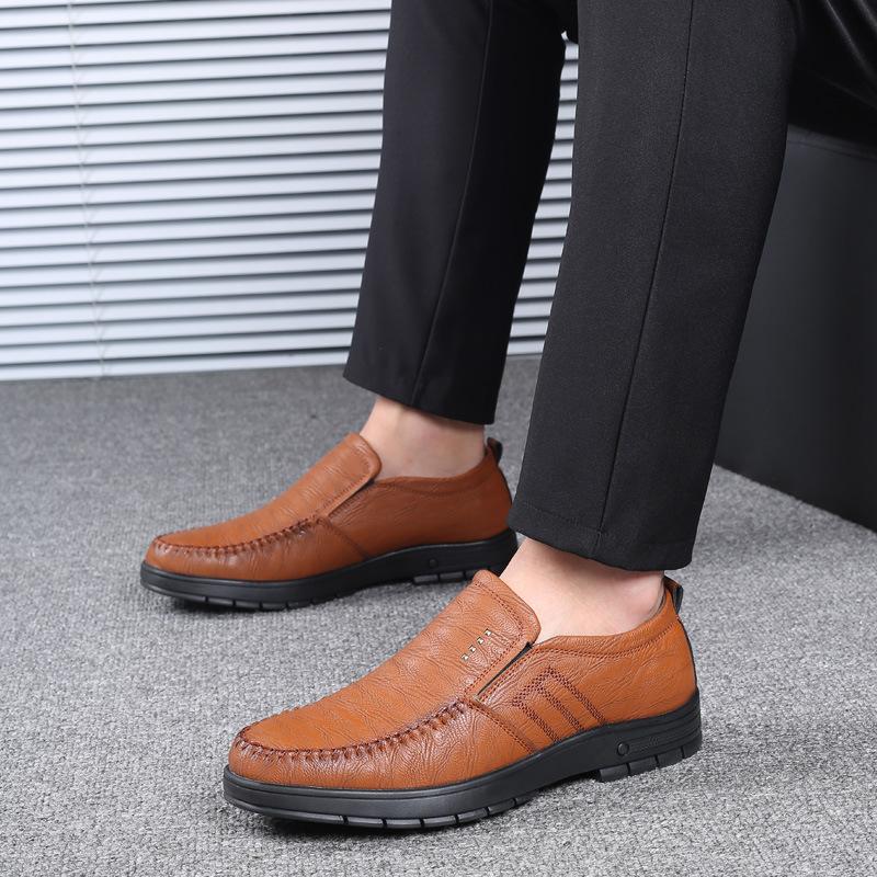 Pantofi de rochie pentru bărbați Pantofi casual din piele naturală Pantofi casual moi, ușori, anti-alunecare, impermeabili, pantofi rezistenti la uzură