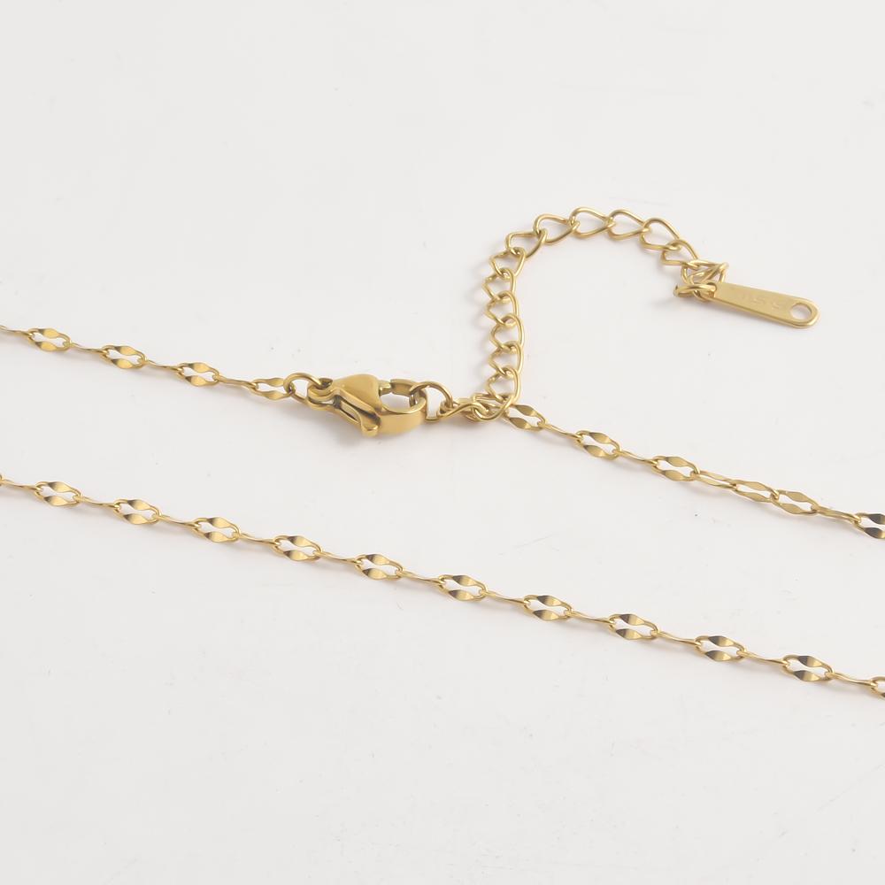 40+5cm Different Hollow Rectangle Snake Chain Stainless Steel Necklaces For Women Men Jewelry On The Neck Decor Choker DIY Charm