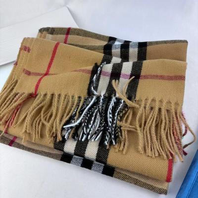 Plaid Cashmere Scarf Warm Neck Warmer Japanese Korean Style Fashion Fringed Autumn Winter Scarf Shawl