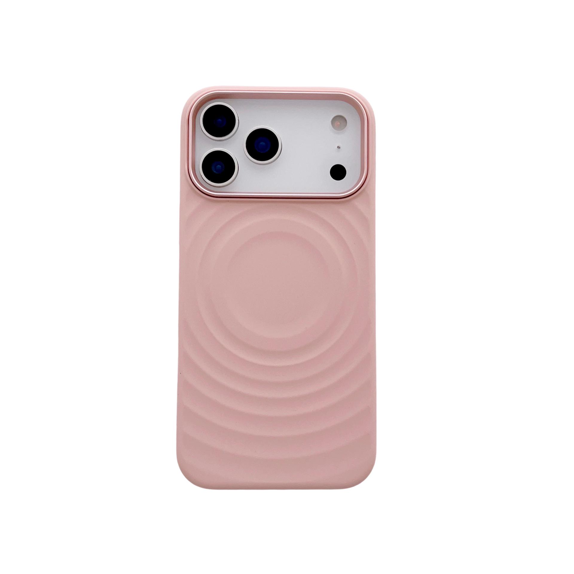 New Apple 17 Pro Max Magnetic Ripple Pattern Phone Case with Skin-Feel Air Protection Apple 17