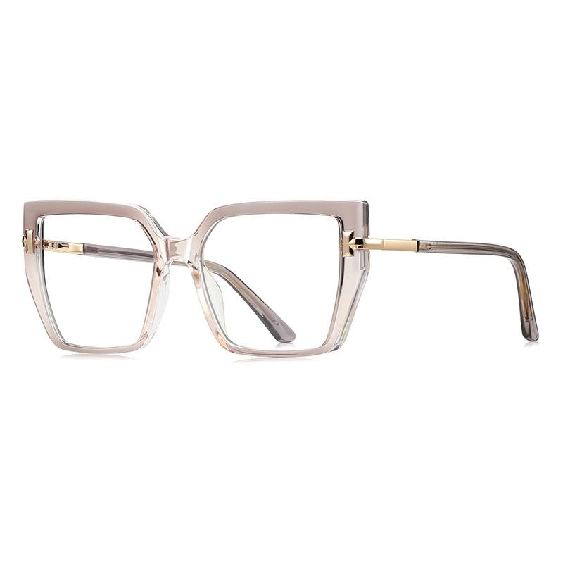 Vintage Anti-Blue Light Reading Glasses Women'S Clear Lens Prescription Glasses  Fashion Square Myopia Hyperopia Glasses