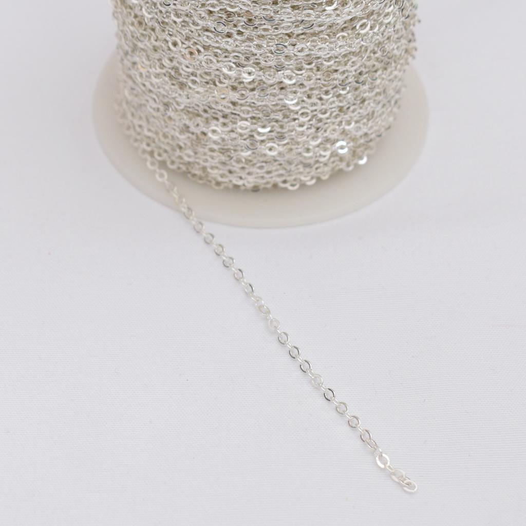 1m 14K Gold Bag Color-Preserving O-Chain Copper Flash Chain Diy Handmade Work In Progress Bracelet Necklace Tail Chain, Chain Material