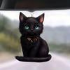 Acrylic Cat Hanging Ornament for Car Interior Halloween Decor