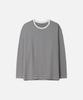 DRAW FIT Striped T-Shirt [Charcoal]