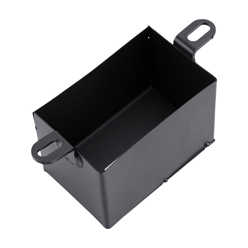 Motorcycle Battery Box Black Iron Battery Holder Carrying Case for ATV Quad Motorbike Dirt Bike