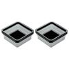Uxcell 2-Pack Foldable Magnetic Parts Tray, Square Shape, for Small Metal Parts Organizers, Holds Screws, Bolts, Nuts, Washers, Pins, Gray