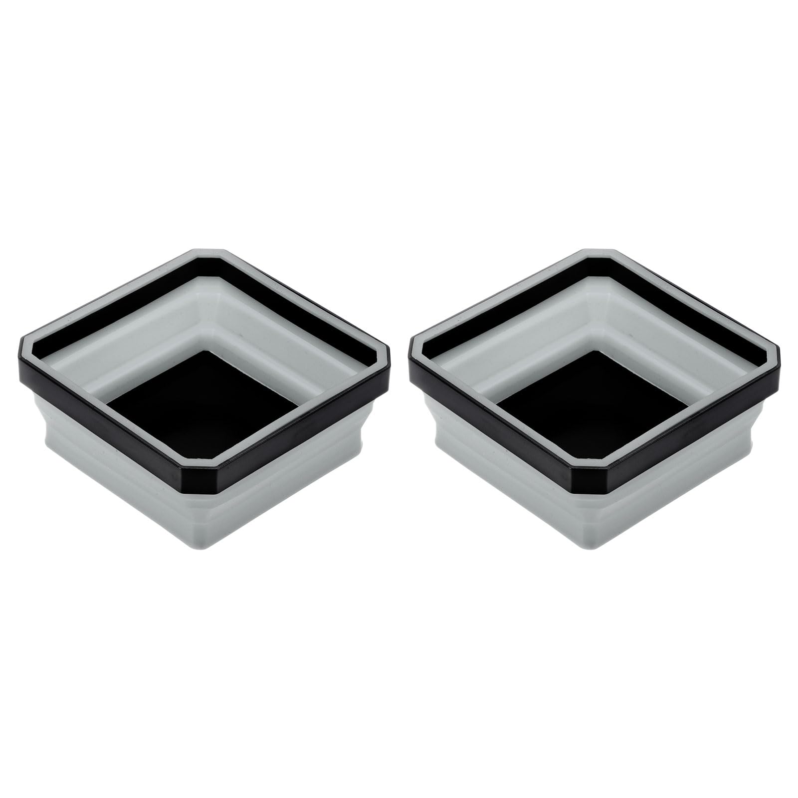 

uxcell Набор из 2 складных магнитных лотков для деталей, квадратной формы, для органайзеров мелких металлических деталей, для хранения винтов, болтов, гаек, шайб, штифтов, серый