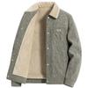 Men's Retro Corduroy Lambswool Winter Coat