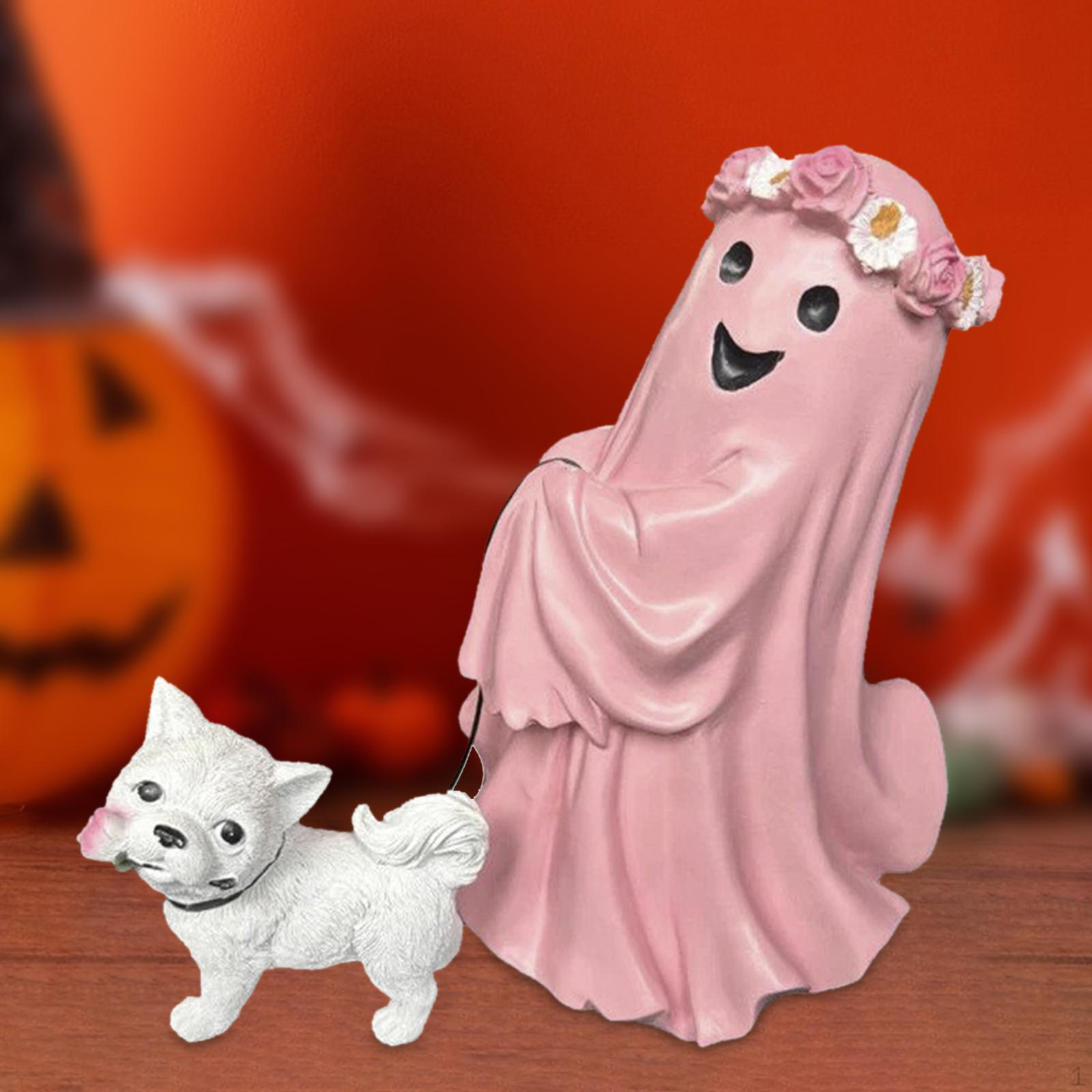 

Walking Dog Statue Figurine Sculpture Ornament Halloween Decoration for Festival Mantel Gift