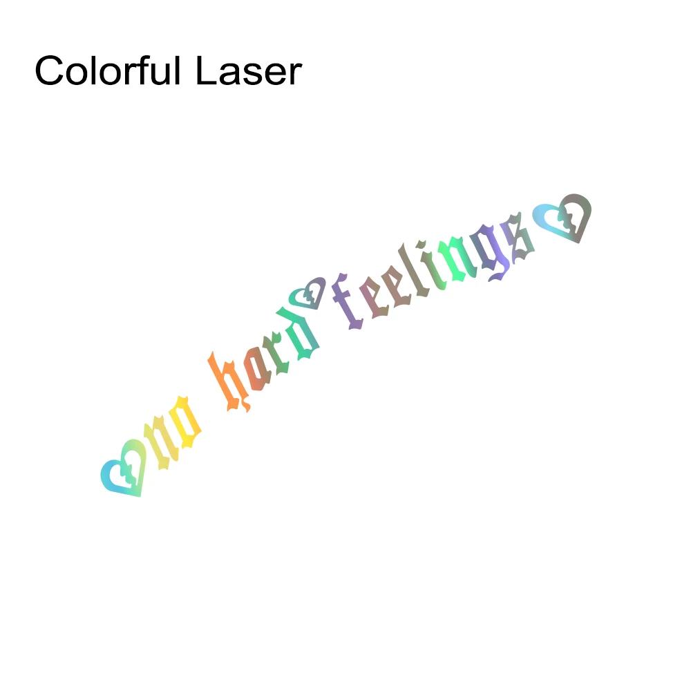 55x10cm No Hard Feelings Universal Car Windshield Stickers Auto Body Rear Window Decor Vinyl Film Decals Car Tuning Accessories