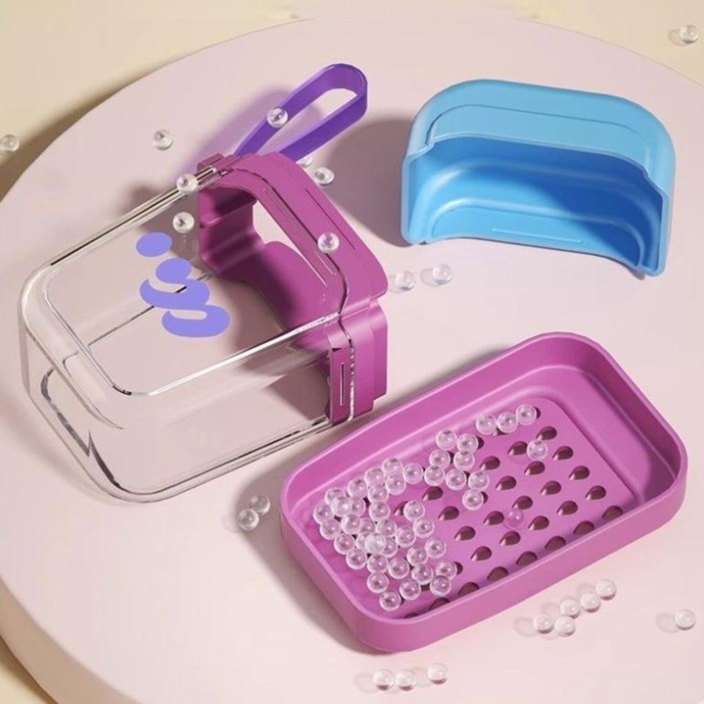 Mini Travel Soap Case Leak Proof Double Layer Design With Drainage For Camping Gym Portable Bathroom Essentials