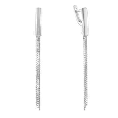 Silver Earrings Without Stones (2086291)