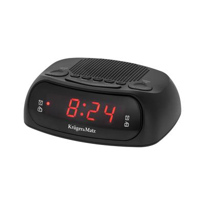 Kruger&Matz Clock Radio with 20 Station Memory and Dual Alarm Clock and Snooze Timer
