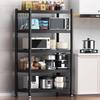Multi-functional Carbon Steel Kitchen Storage Rack
