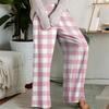 Pajama Pants, Sleepwear, Casual Drawstring Elastic Waist Pants, Comfortable Straight-leg Loose Pants