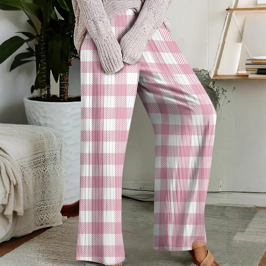 Pajama Pants, Sleepwear, Casual Drawstring Elastic Waist Pants, Comfortable Straight-leg Loose Pants