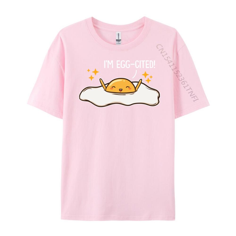 Excited Eggs Happy Christian Tshirt Men Shirts For Men Tee Shirt Funny Shirts Natural High Quality