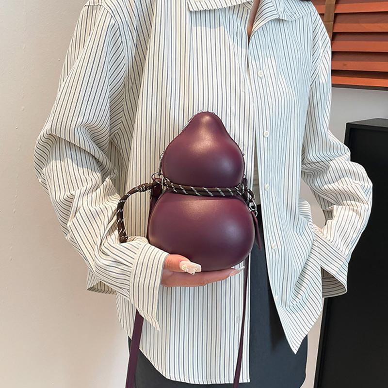 Damen Kürbisbeutel Modetrend Nischendesign Einfach Sonderform Persönlichkeit Einfache Schulter Umhängetasche