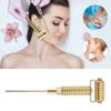 Acupuncture Points Detector Probe Facial Ear Acupoints Spring Needle Massage Roller (Gold)