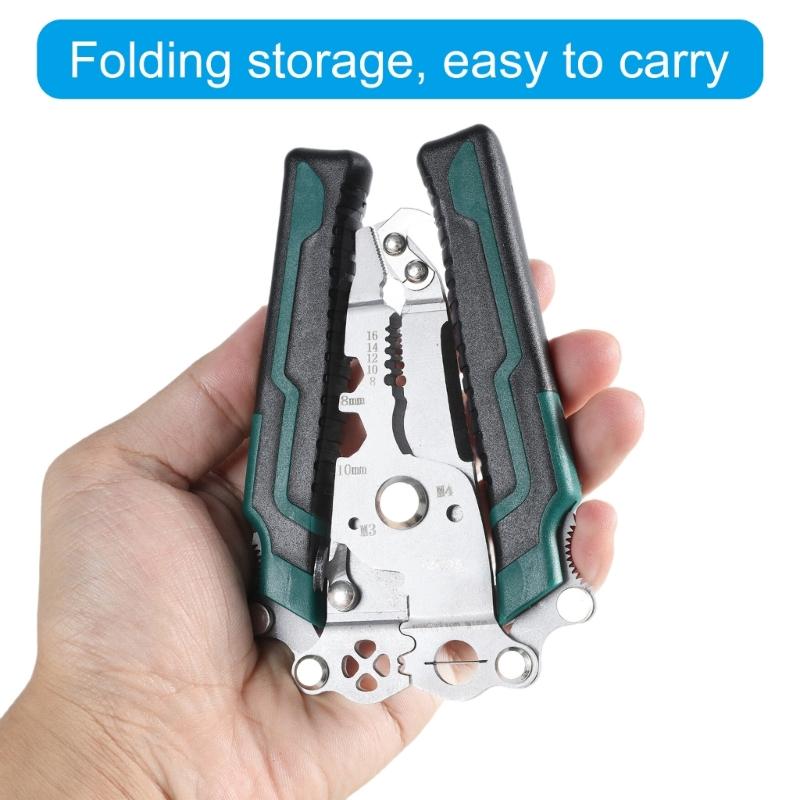 Multifunktionale Abisolierzange Handwerkzeug Geeignet für Elektriker, Automatisches Abisolieren mit Crimpfunktionen